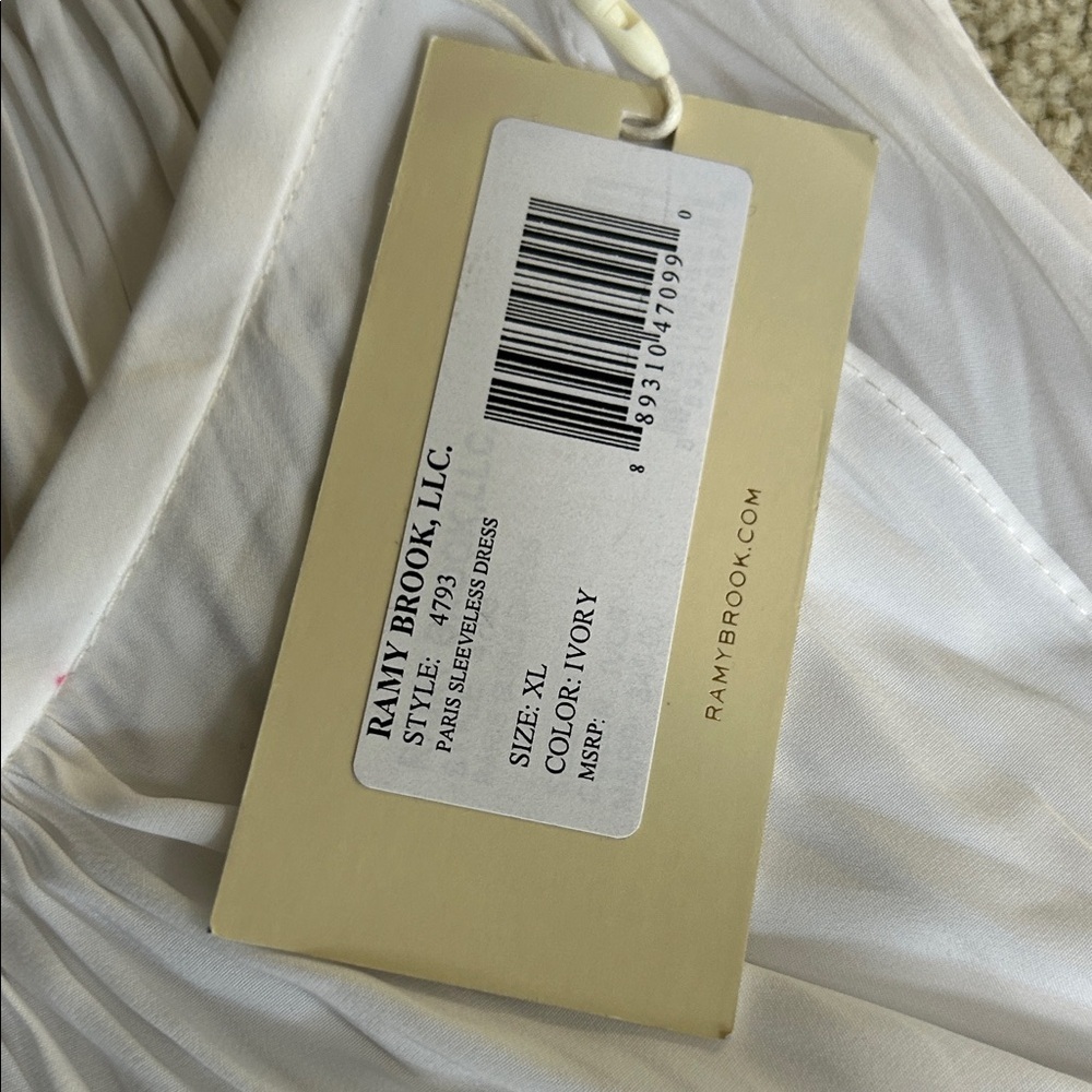 Ramy Brook Paris White Graduation Dress Bridal Rehearsal Shower XL - Picture 10 of 10